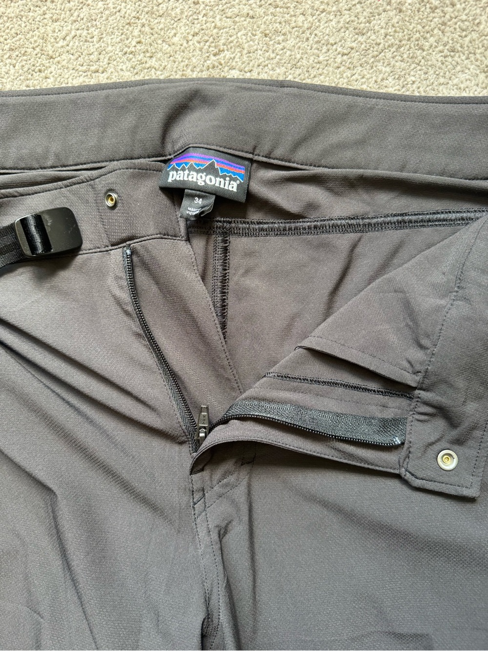 Mens Patagonia Terravia Alpine Outdoor Pants Size 34x34 Like New - Picture 9 of 15